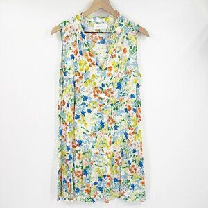 Dear John Floral Rayon Lightweight Sun Dress Size XL *Runs Small*